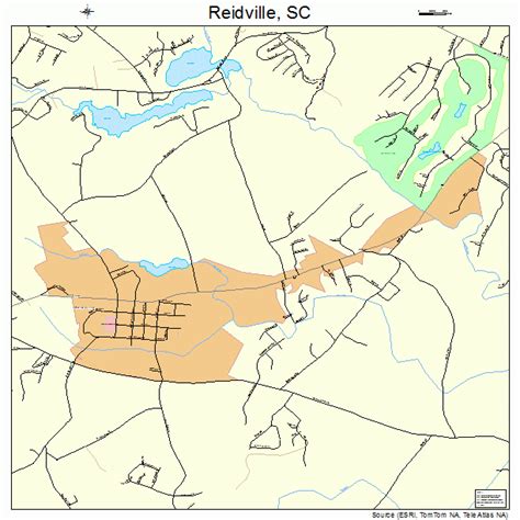 Reidville South Carolina Street Map 4559425