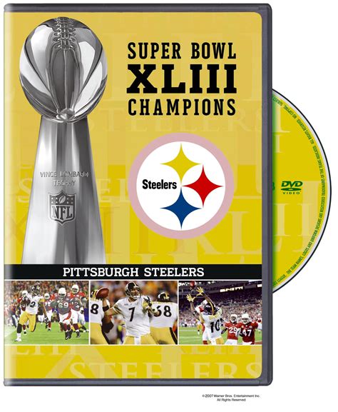 Amazon.com: NFL Super Bowl XLIII: Pittsburgh Steelers Champions DVD: Mike Tomlin, Santonio ...