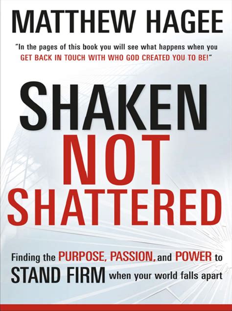 Shaken Not Shattered (eBook) | Matthew hagee, John hagee books, John hagee