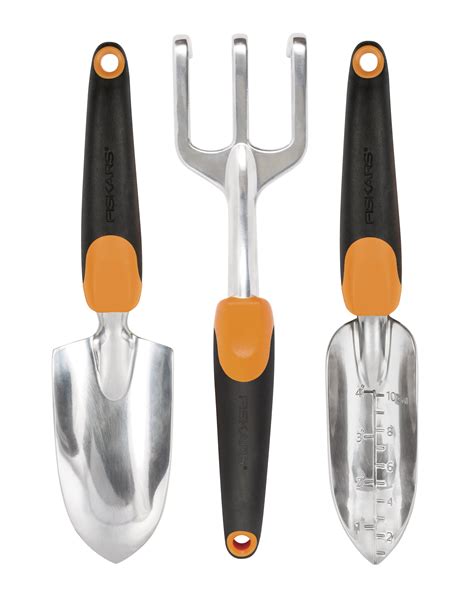 Fiskars Ergo Garden Tool Set, 3 Piece, Orange and Black - Walmart.com