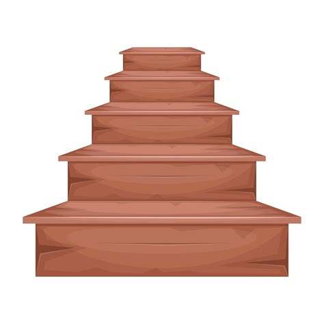 Wooden stairs vector design illustration isolated on white background 1838170 Vector Art at Vecteezy