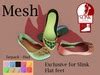 Second Life Marketplace - Miss LT Ballet mesh shoes for SLINK FLAT FEET FATPACK