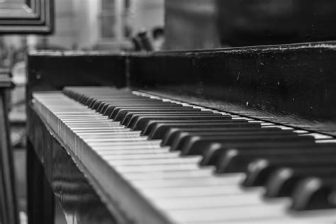 Grayscale Piano Keys · Free Stock Photo