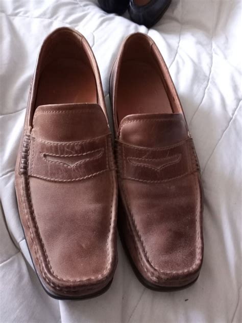 ECCO MEN'S CLASSIC MOC BROWN PENNY LOAFERS SIZE 46 - Gem