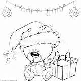 Christmas Bear Coloring Pages At GetColoringscom  Free Printable sketch template