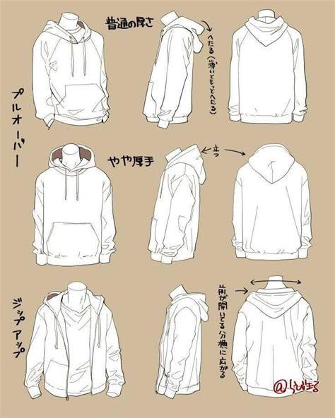 Hoodies, clothes reference, wrinkles | Drawing clothes, Drawing anime clothes, Hoodie drawing