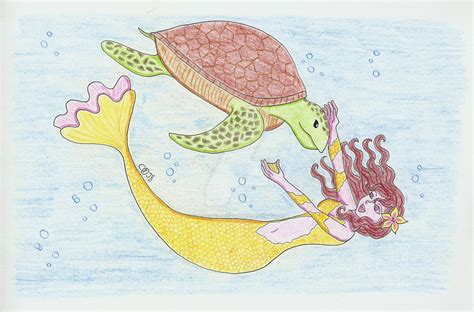 The mermaid and the turtle by sorasaku-hermi on DeviantArt