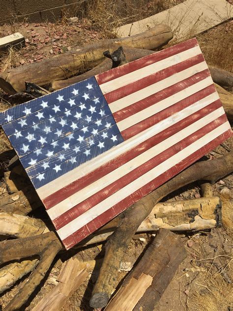 Wood American Flag American Flag Art American Flag Rustic - Etsy