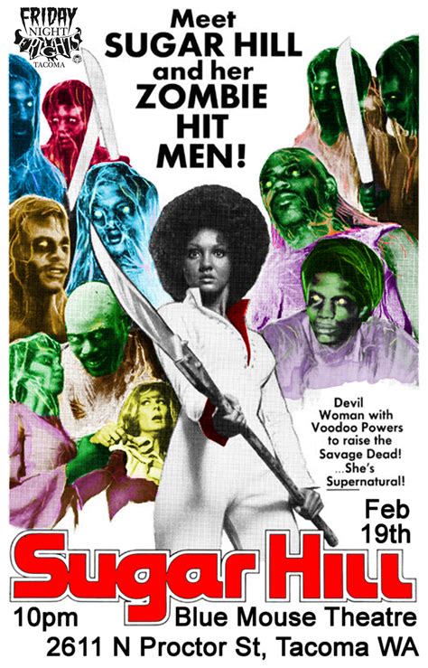 Sugar Hill (1974) | Blaxploitation film, African american movie posters, Classic horror movies