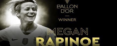 Megan Rapinoe ha vinto il Pallone d'Oro