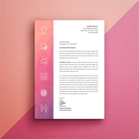 Professional Business Letterhead Template | TUTORE.ORG - Master of ...