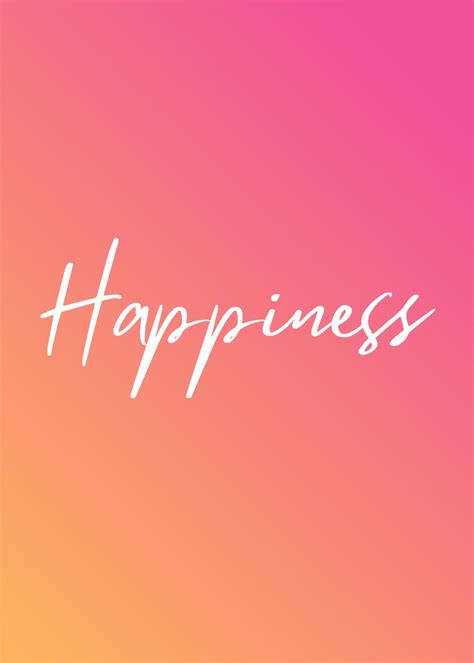 'Happiness' Poster by dkDesign | Displate