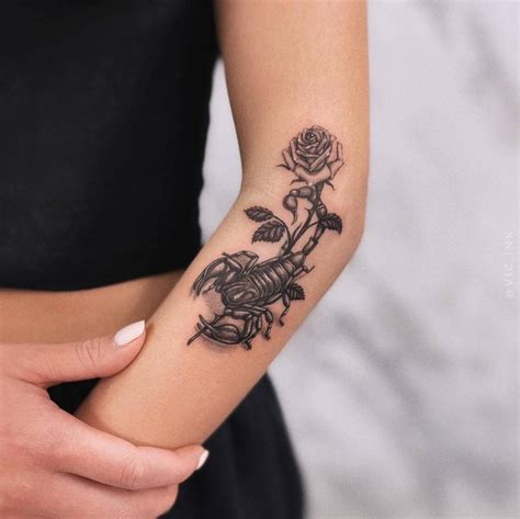 Discover 51+ scorpio flower tattoo super hot - in.cdgdbentre