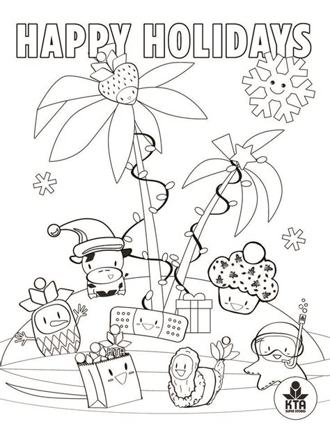 Free Holiday Coloring Page | Coloring pages, Color, Holiday