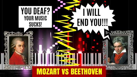 Epic Piano Battles of History: Mozart vs Beethoven - YouTube