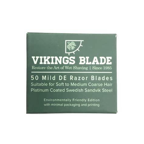 Vikings Blade Mild Double Edge Safety Razor Replacement Blades