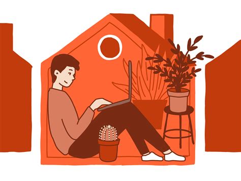 The cosy home office by Rochelle Connolley on Dribbble