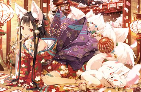 Anime Girl Wallpaper Kitsune Anime Wallpaper Hd | Porn Sex Picture