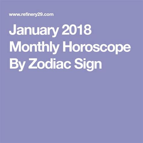 Your January Horoscope Is Here! | Horoscope, Monthly horoscope, January