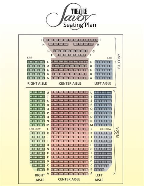 Seating Layout - Savoy Theatre