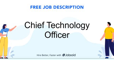 Chief Technology Officer Job Description - Jobsoid