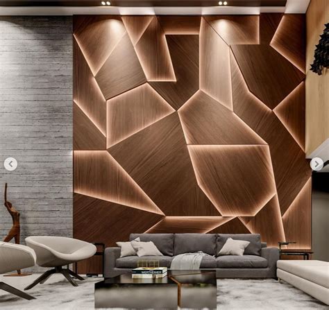 Wohnen & Design | Wall cladding interior, Wall designs for hall, Luxury living room design