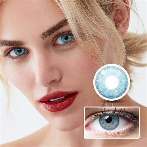 Emerald Blue Yearly Colored Contacts Prescription Colored Contact ...