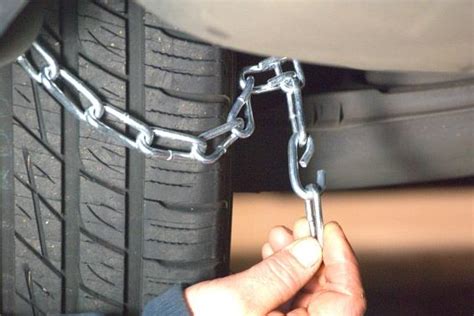 Passenger Link Tire Chain Installation Instructions