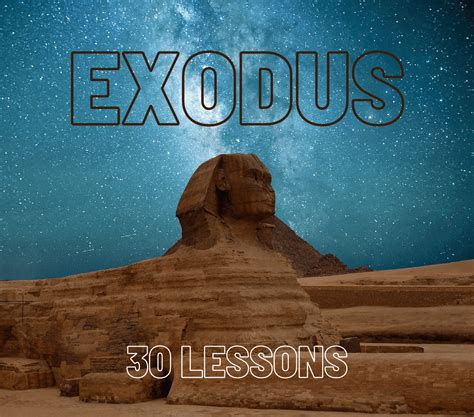 Exodus Bible Study Guide - 30 Online Lessons With Questions