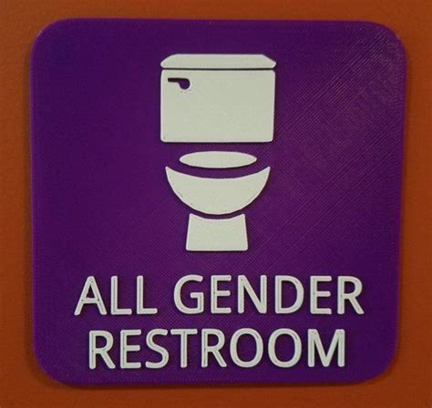 image 0 Gender Neutral Bathroom Signs, All Gender Restroom, Home Signs, Messages, Phone Cases ...