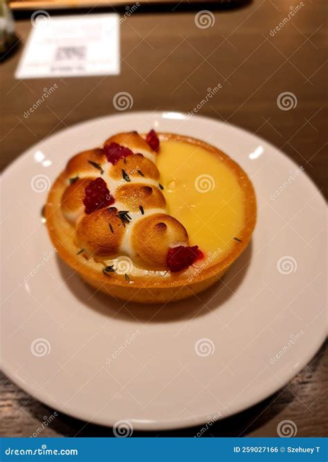 Lemon Yuzu Tart I stock photo. Image of breakfast, meal - 259027166