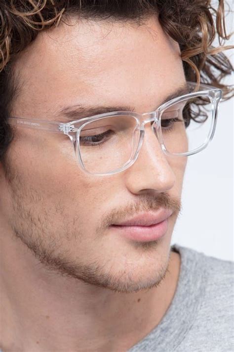 Uptown Square Clear Full Rim Eyeglasses | Eyebuydirect | Mens clear glasses, Eyeglasses men ...