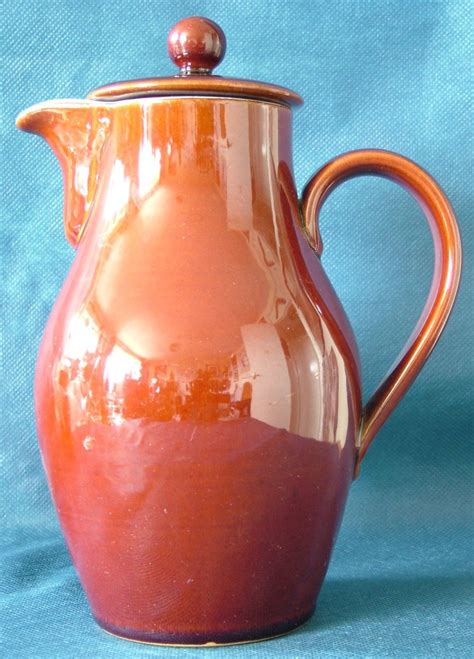 Retro Denby 'Homestead Brown' Design Large Ceramic Coffee Pot (2 ½ PT) | Coffee pot, Denby, Ceramics