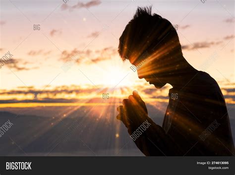 Silhouette Christian Image & Photo (Free Trial) | Bigstock