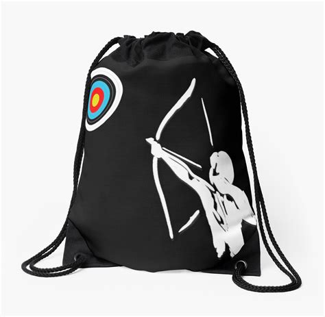 Archery - archer, bow, target Drawstring Bag by AllLovelyIdeas | Bags, Drawstring bag designs ...