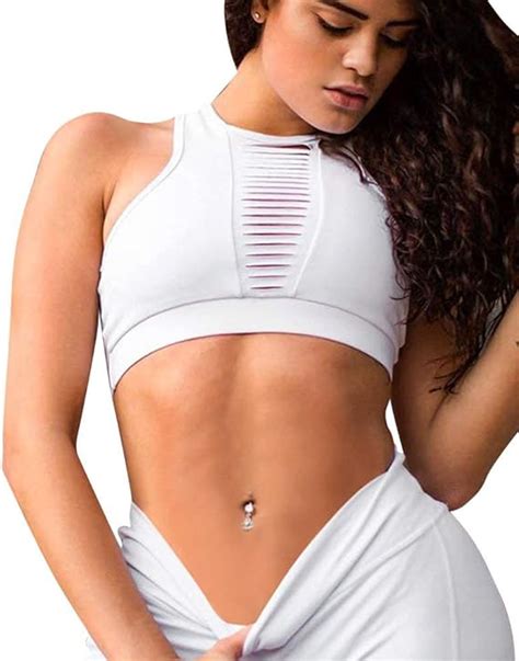 Femme Crop Top Elégante Loisir Fashion Debardeur Mode sans Festival Manches Rond Col Slim Fit ...