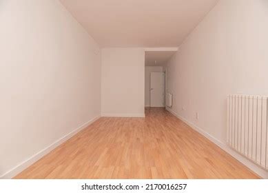 Empty Living Room Hardwood Floors White Stock Photo 2170016257 ...