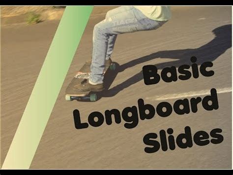 First Longboard Slides (EASY) - YouTube