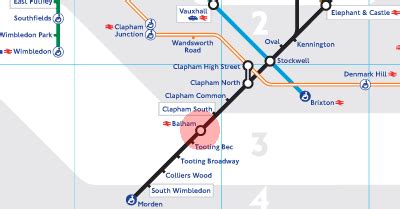 Balham station map - London Underground Tube