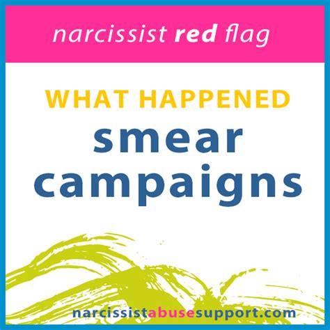 Smear Campaigns - Narcissist Abuse Support