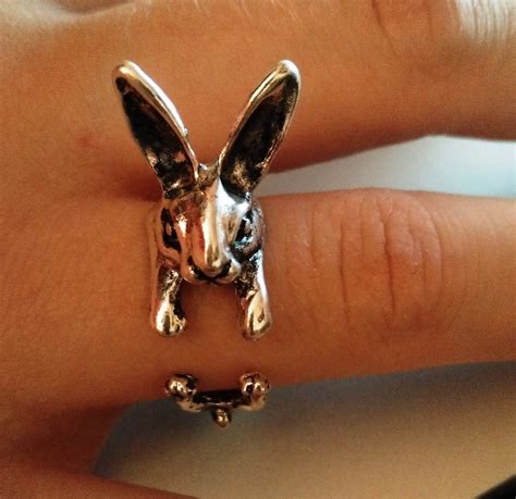 Rabbit Ring Bunny Ring UK Rabbit Jewellery Rabbit Gifts | Etsy