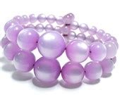 50s Lavender MOONGLOW LUCITE Bracelet - Graduated | History jewelry, Lucite bracelets, Moon glow