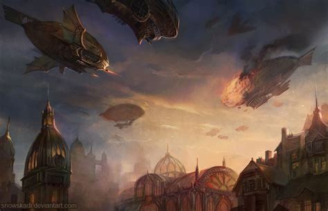 Steampunk Airship Battle