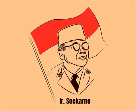 The First President Of Indonesia Branding Design, Logo Design, Campaign Logo, Face Lines, Book ...
