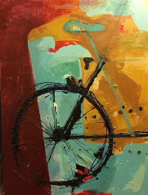 Bike Painting in 2021 | Bicycle painting, Painting, Bike artwork