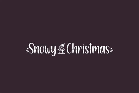 Snowy Christmas | Fonts Shmonts