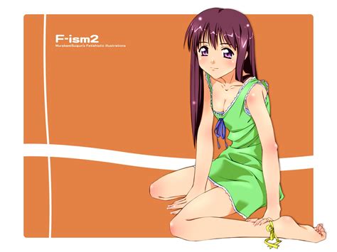Wallpaper : illustration, anime, cartoon, Murakami Suigun, girl, smile, pose, mangaka, f ism ...