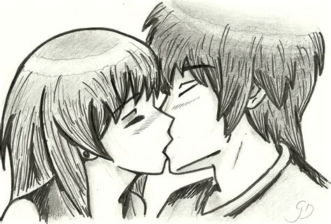 Manga 2 people kissing by GuillHero94NL on DeviantArt