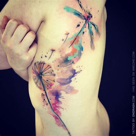 Beautiful watercolour tattoo | Dandelion tattoo design, Dandelion ...