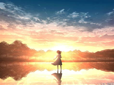 Sunrise Anime Scenery 4K wallpaper download